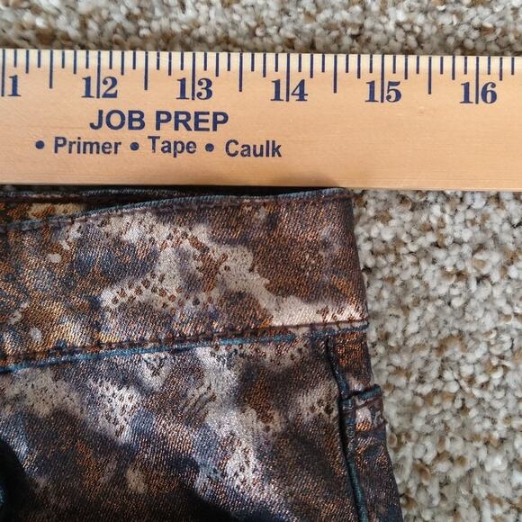 Else Bronze Metallic Skinny jeans size 27 - Picture 6 of 12